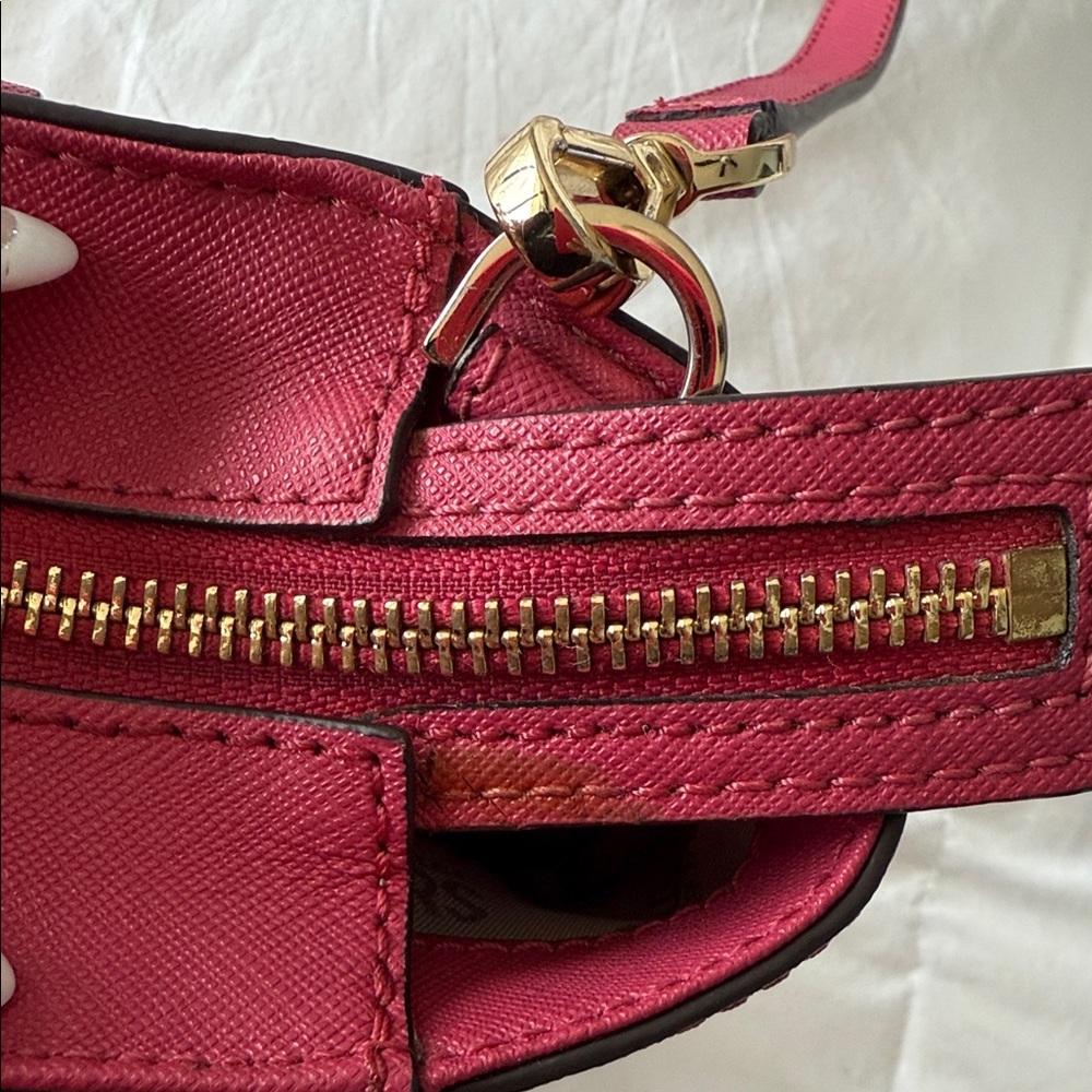 Michael Kors Fuchsia Studded Satchel - Picture 8 of 8